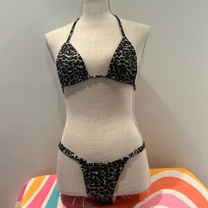 Inamorata two piece leopard print bathing suit